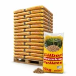 Gilbert Premium Holzpellets ENplus A1 – Palette 975 kg (65 × 15 kg)