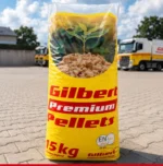 Gilbert Premium Holzpellets ENplus A1 – Palette 975 kg (65 × 15 kg) – Bild 2